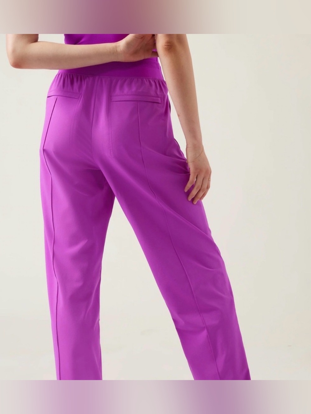 ATHLETA VIENNA SLIM PANT IN JAZZY PURPLE - Picture 2 of 12